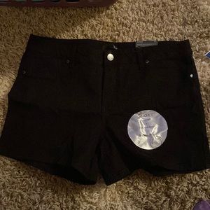 1822 denim brand size 16 high rise black shorts